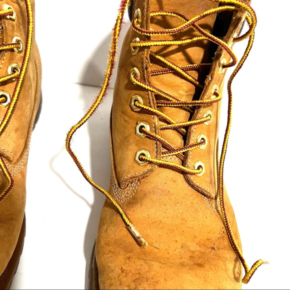 Timberland 6-Inch Premium Waterproof Suede Leather Tan Hiking Boot - Size 10.5 - Picture 12 of 16